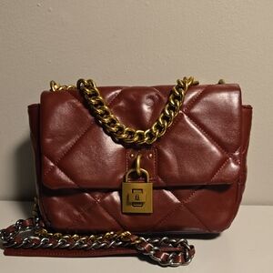 Steve Madden Quilted Crossbody Burgundy